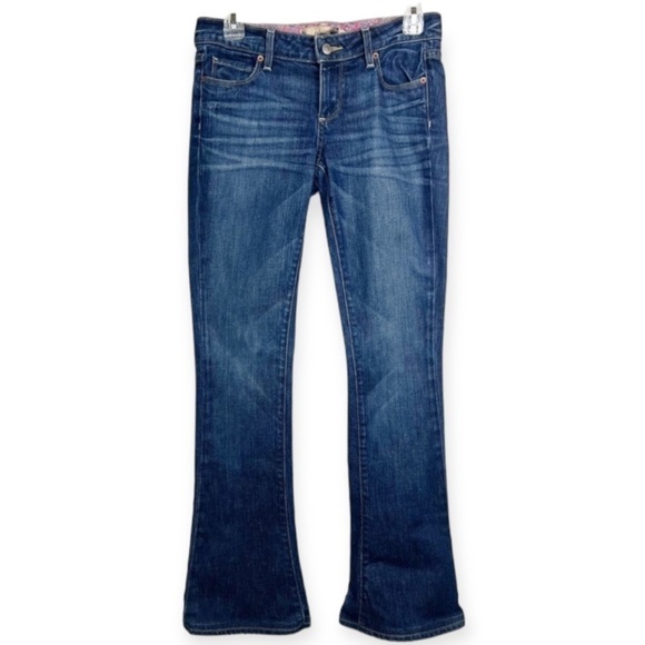 PAIGE Lou Lou Flare Stretch Jeans 26 Dark Wash - Picture 1 of 11